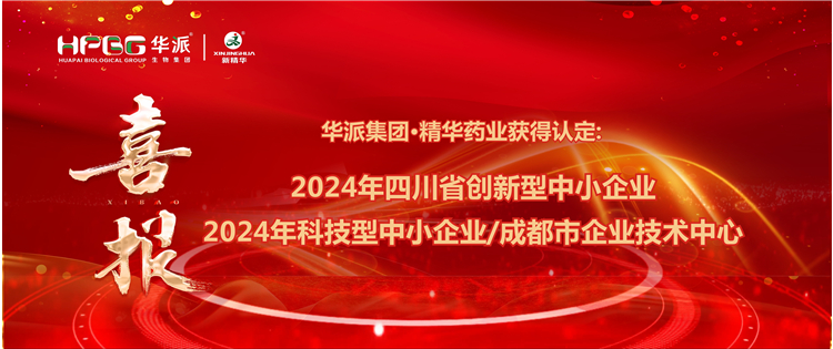 喜报｜华派集团&middot;耀彩网药业获得：四川省立异型中小企业/2024年科技型中小企业/成都会企业手艺中心 认定
